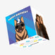 Cool German Shepherd Dog Birthday Confetti-exploding Greetings Card
