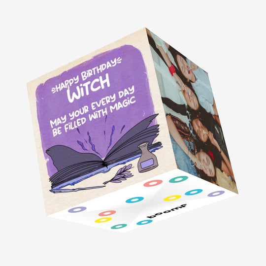 Happy Birthday Witch Confetti-exploding Greetings Card