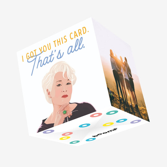 Devil Wears Prada Meryl Streep Birthday Confetti-exploding Greetings Card