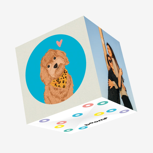 Cockapoo Confetti-exploding Greetings Card