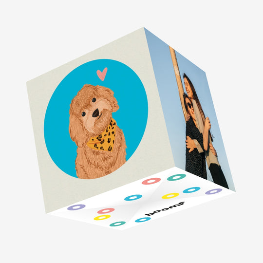 Cockapoo Confetti-exploding Greetings Card