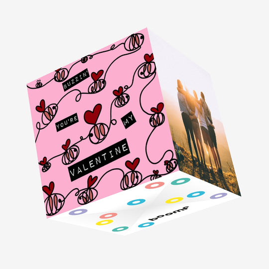 Buzzin You're My Valentine Confetti-exploding Greetings Card
