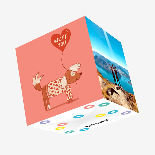 Wuff You Valentine's Confetti-exploding Greetings Card