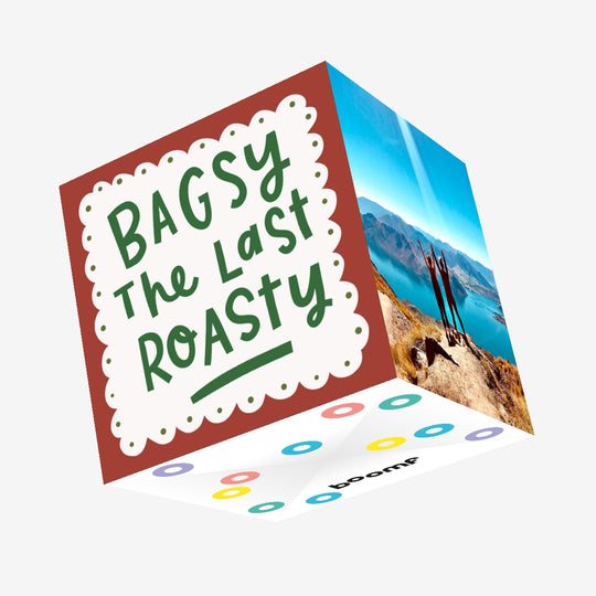 Bagsy The Last Roasty Christmas Confetti-exploding Greetings Card