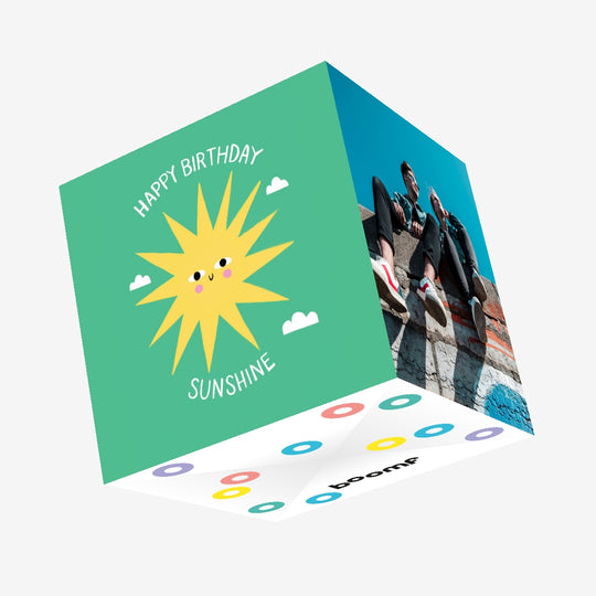 Happy Birthday Sunshine Confetti-exploding Greetings Card