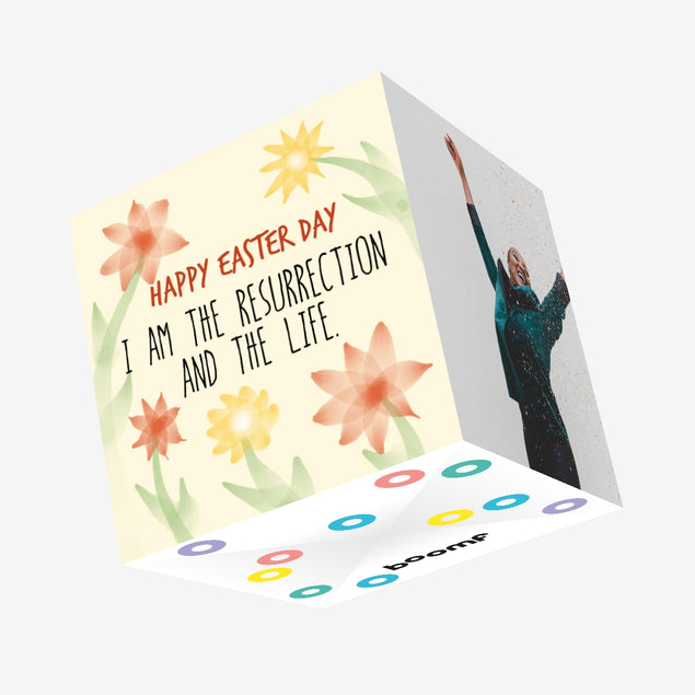 I Am The Resurrection And The Life Easter Confetti-exploding Greetings Card
