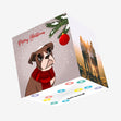 Merry Christmas Boxer And Bauble Confetti-exploding Greetings Card