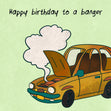 Birthday Banger Old Car Card  - 1