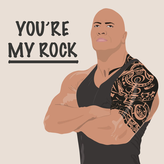 You're My Rock Card