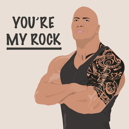You're My Rock Card