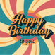 Happy Birthday To You Retro Style Card