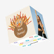 Give Thanks Happy Thanksgiving Day Confetti-exploding Greetings Card