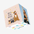 ?1 Dog Mom Cute Dogs Mother's Day Confetti-exploding Greetings Card
