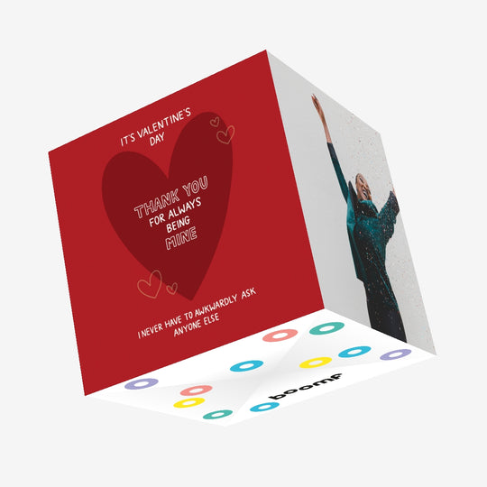 Thank You For Always Being Mine Valentine's Day Confetti-exploding Greetings Card