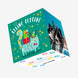 Feline Festive Cute Cat Christmas Confetti-exploding Greetings Card