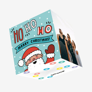 Ho Ho Ho Merry Christmas Confetti-exploding Greetings Card
