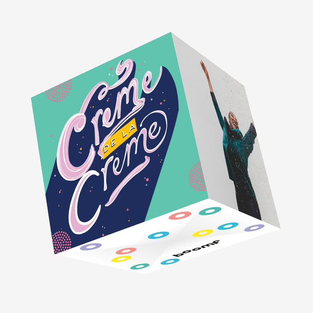 Creme de la Creme Confetti-exploding Greetings Card