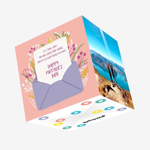 Happy Mother's Day Mum You Are Lovely And Loving Confetti-exploding Greetings Card