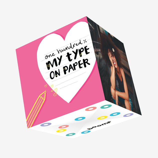 My Type On Paper Confetti-exploding Greetings Card