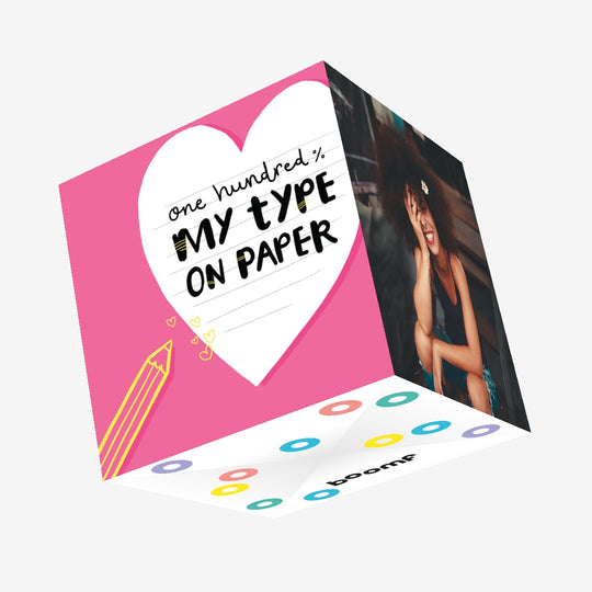 My Type On Paper Confetti-exploding Greetings Card