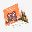 Merry Christmas Wonderful Brother And His Fiance Cute Owls Confetti-exploding Greetings Card
