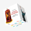 London Theme Merry Christmas Confetti-exploding Greetings Card
