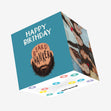 Happy Birthday Beard Wanker Confetti-exploding Greetings Card