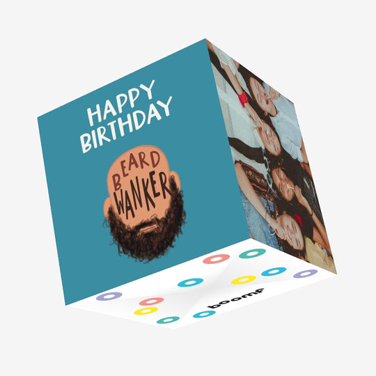Happy Birthday Beard Wanker Confetti-exploding Greetings Card