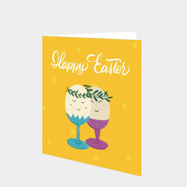 Couple Of Eggs Easter Card