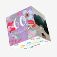 60 And Bloomin' Lovely Birthday Confetti-exploding Greetings Card