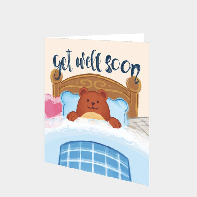 Get Well Soon Bear Card