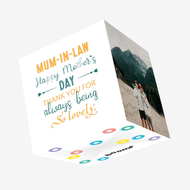Mum-In-Law Happy Mother's Day Thank You Confetti-exploding Greetings Card