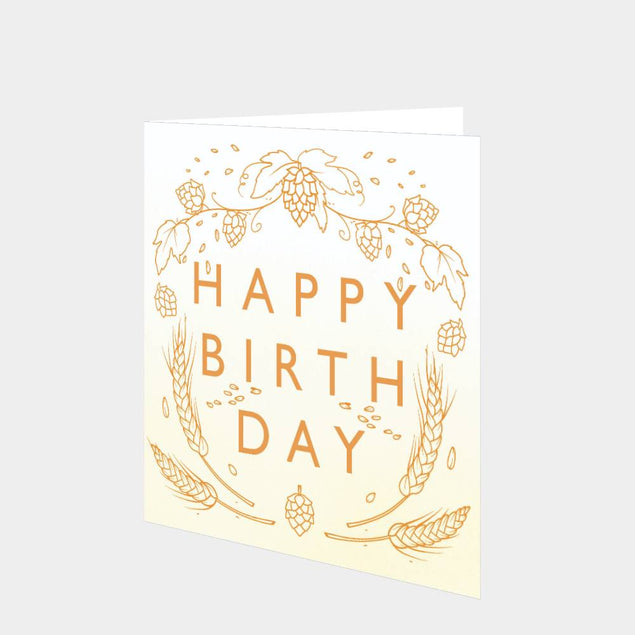 Happy Birthday Hops Card