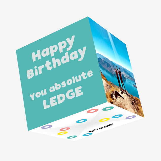 Happy Birthday You Ledge Confetti-exploding Greetings Card