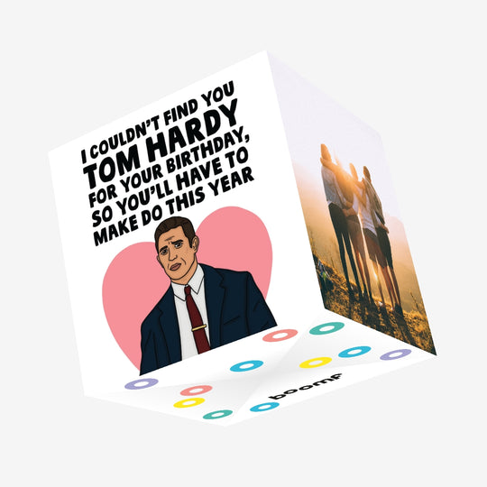 Tom Hardy Confetti-exploding Greetings Card