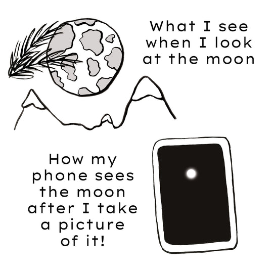 How My Phone Sees The Moon Card