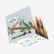Bird Couple Happy Valentine's Day Confetti-exploding Greetings Card
