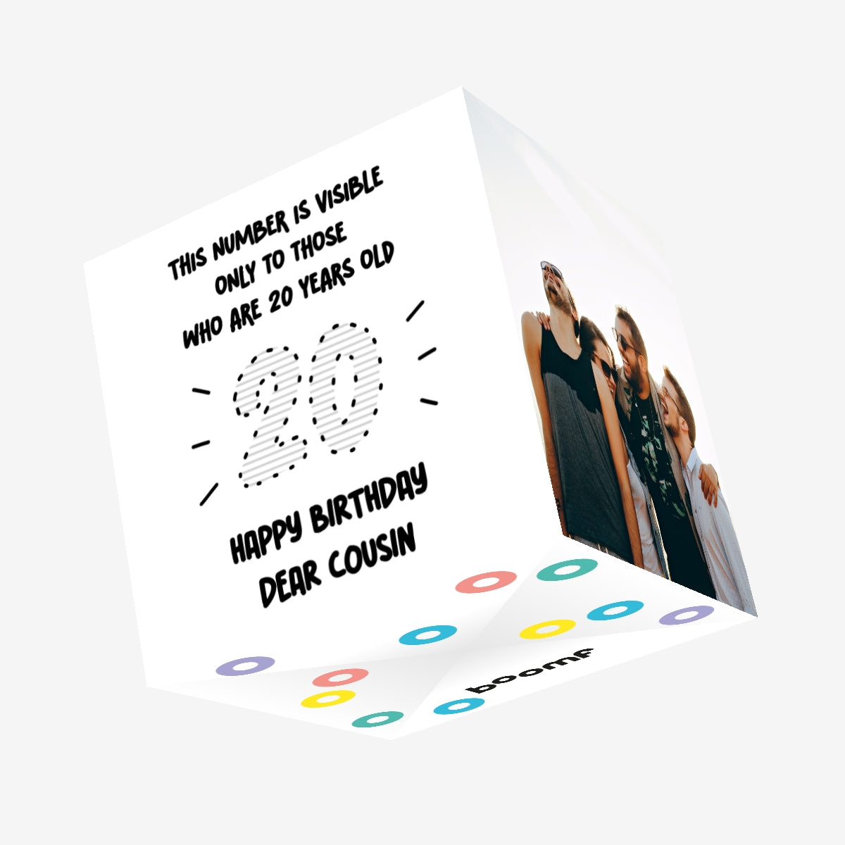 Visible Number To Those Who Are 20 Happy Birthday Cousin Confetti-expl ...