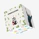 Cute Little Panda With A Gift Congratulations Confetti-exploding Greetings Card