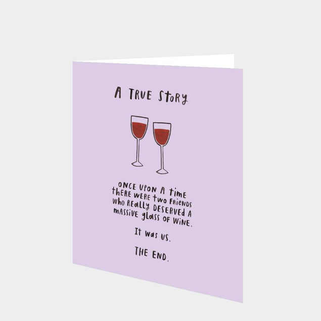 Once upon a time there were two friends Card