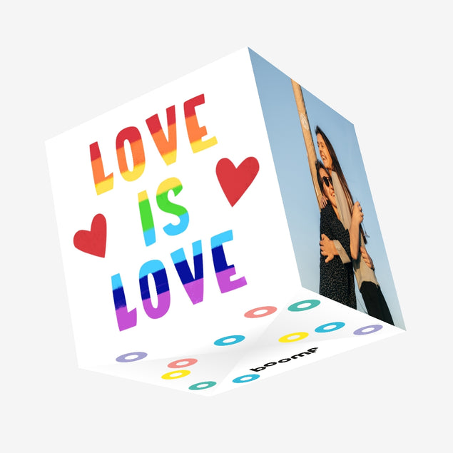 Love Is Love Confetti-exploding Greetings Card