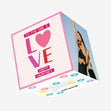 Happy Valentine's Day To The One I Love Pink Heart Confetti-exploding Greetings Card