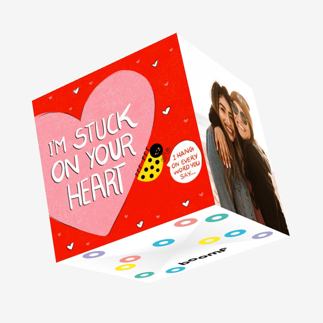 Love Bugs Stuck On Your Heart Valentine's Confetti-exploding Greetings Card