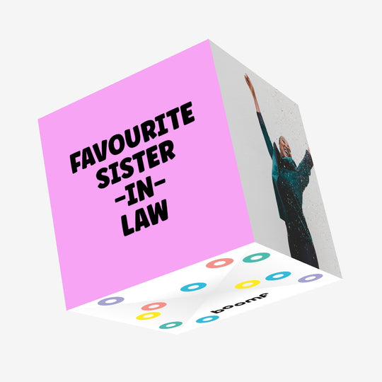 Favourite Sister-in-Law Lilac Birthday Confetti-exploding Greetings Card