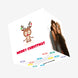 Merry Christmas Deer Doung Yoga Confetti-exploding Greetings Card