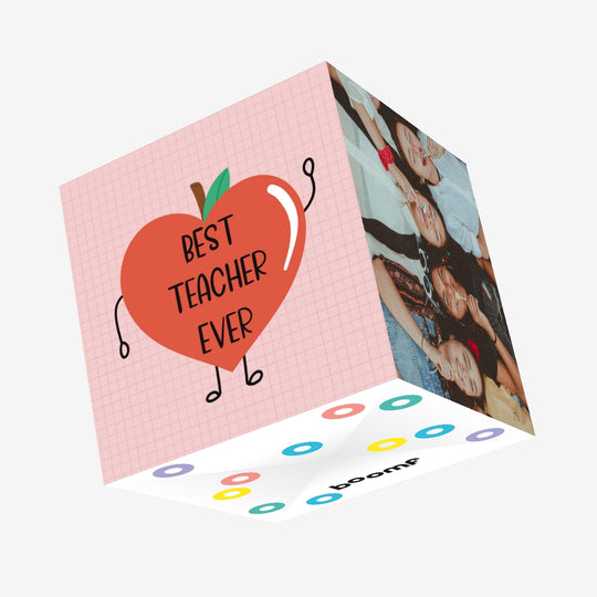 Best Teacher Ever Confetti-exploding Greetings Card