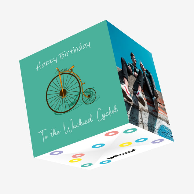 Happy Birthday To The Wackiest Cyclists Confetti-exploding Greetings Card