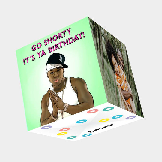 Go Shorty Bomb 3D Cube Card