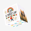 Rainbow And Balloons St. Patrick's Day Confetti-exploding Greetings Card