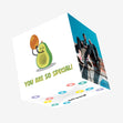 You Are So Special Cute Avocado Confetti-exploding Greetings Card